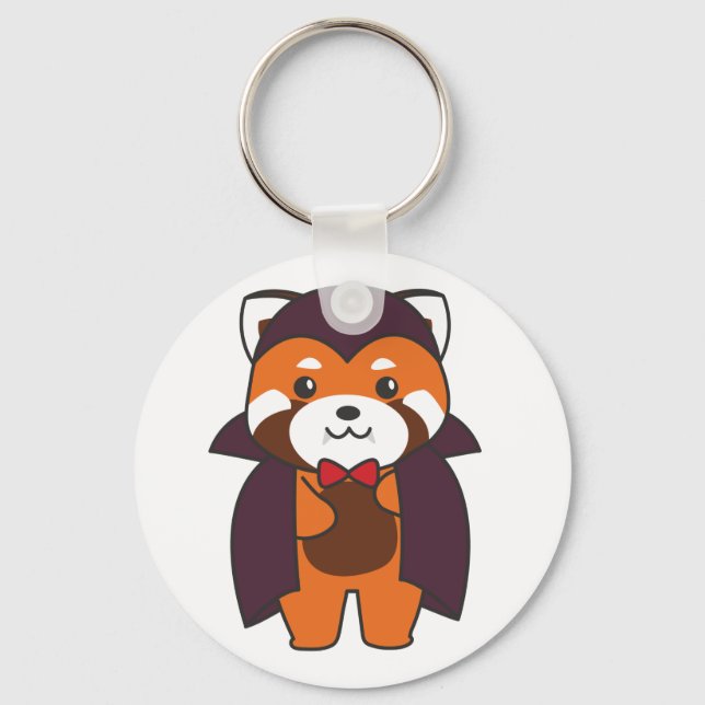 Chaveiro Red Panda Halloween Cachorro do Diabo (Frente)
