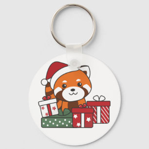 Chaveiro Red Panda Natal Presente Inverno Pandas Keychai