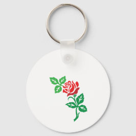 Chaveiro Red Rose Flower Design – Classic Floral Beauty