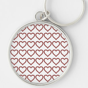 Chaveiro Red Ruby Gemstone Heart