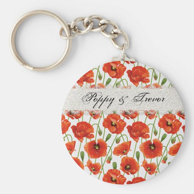 Chaveiro Red Summer Poppy (Frente)