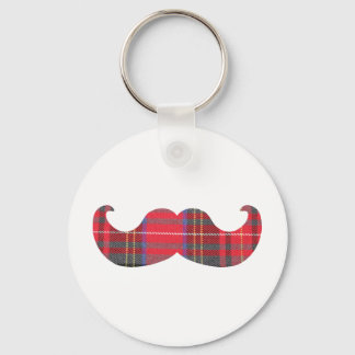 Chaveiro Red Tartan Mustache