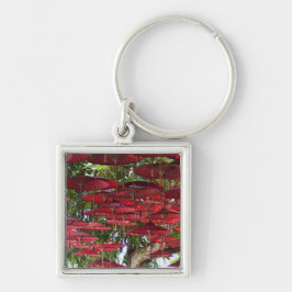 Chaveiro Red Umbrellas in the Sky - Asian Keychain