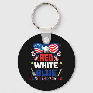 Chaveiro Red White Blue Sungs Almoçando Lady Crew 4 de julh