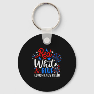 Chaveiro Red White E Blue Lunch Lady Crew Engraçado 4º De J