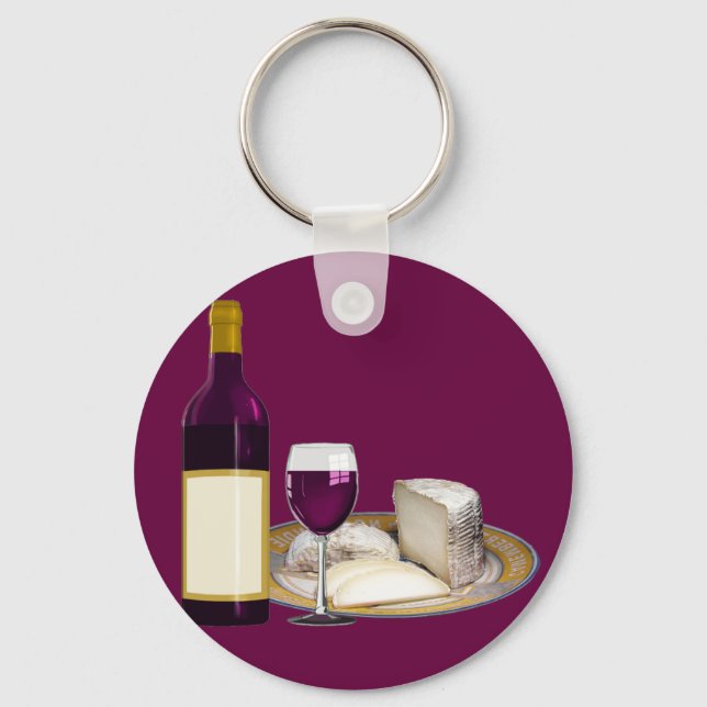 CHAVEIRO RED WINE  AND  CHEESE, CHEESE LOVERS GIFT (Frente)