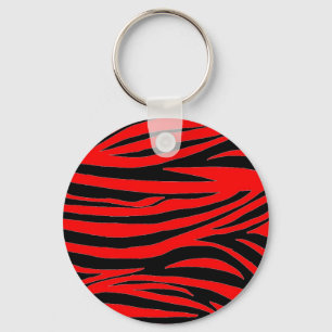 Chaveiro Red Zebra in Black and Red