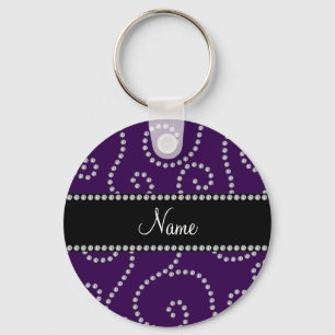 Chaveiro Redemoinhos roxos conhecidos personalizados do