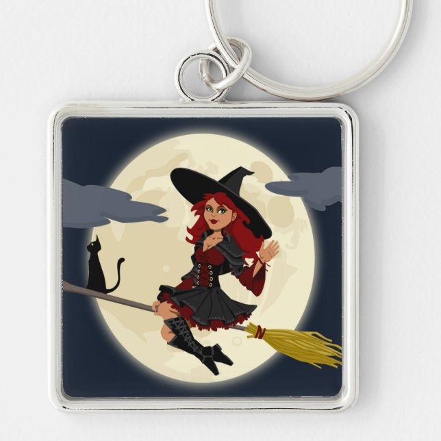 CHAVEIRO REDHEADED HALLOWEEN WITCH (Frente)