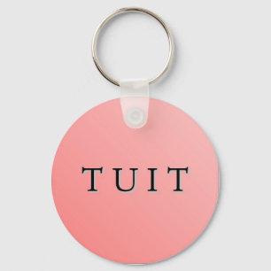 Chaveiro redondo cor-de-rosa de Tuit