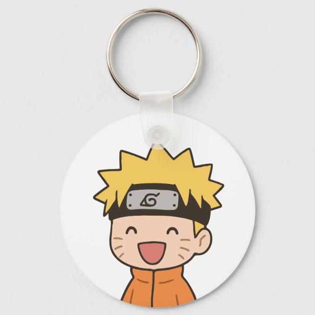 Chaveiro Redondo Cute Chibi Ninja - Estilo Anime K (Frente)