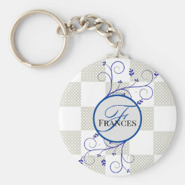 Chaveiro redondo personalizado monograma