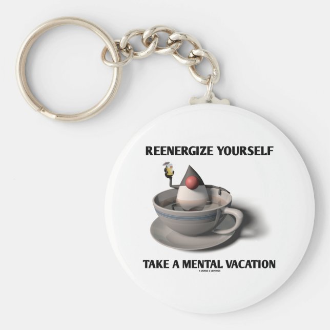 Chaveiro Reenergize-Se A Férias Mentais (Frente)