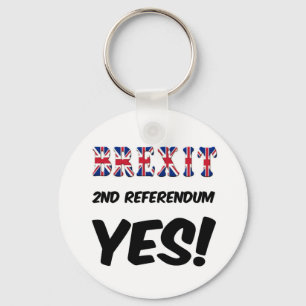 Chaveiro Referendo de segundo de Brexit da Cadeia-Chave Sim