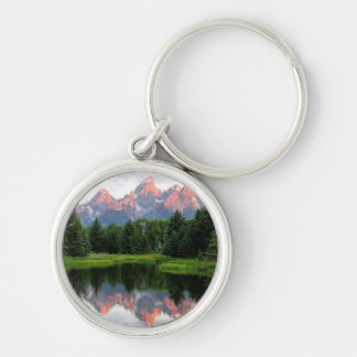 Chaveiro Reflexões grandes de Teton sobre a lagoa do castor