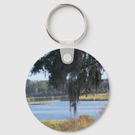 Chaveiro Reflexões no lago sul do verão