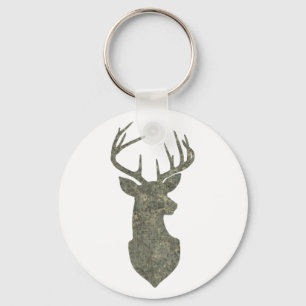 Chaveiro Regal Buck Trophy Deer Silhouette em Camouflage