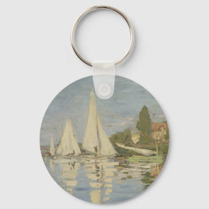 Chaveiro Regatas em Argenteuil, pintura a óleo, Claude Mone