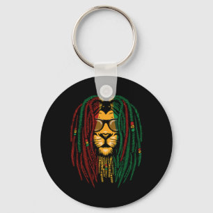 Chaveiro Reggae Lion Dreadlocks Gato Selvagem Rasta África
