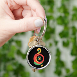 Chaveiro Reggae Music Clef
