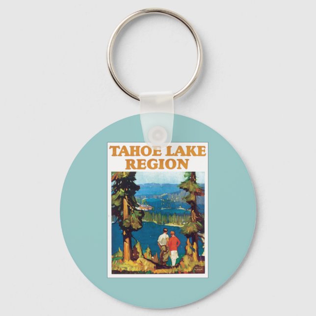Chaveiro Região do Lago Tahoe Vintage (Frente)