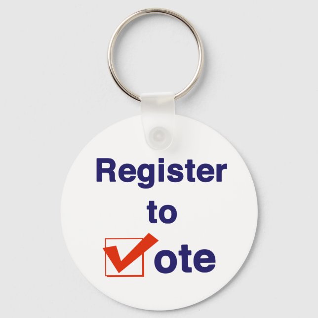 Chaveiro Registre-se para Votar 2026 (Frente)