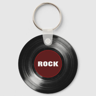 Chaveiro registro de vinil da rocha