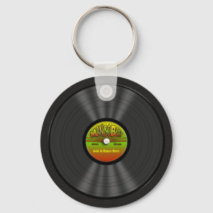 Chaveiro Registro de vinil personalizado da reggae