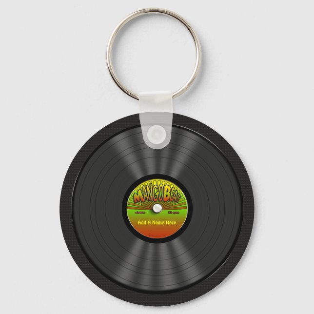 Chaveiro Registro Personalizado de Vinil Reggae (Frente)