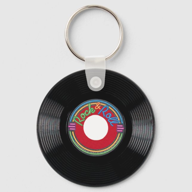 Chaveiro Registro Rock and Roll de 45 rpm (Frente)
