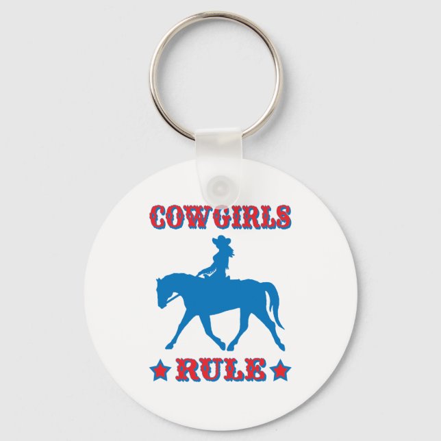 Chaveiro Regra das Cowboys (vermelho/azul) (Frente)