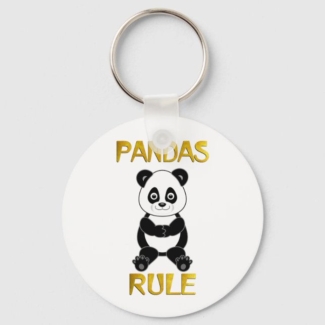 Chaveiro Regra de Pandas (Frente)