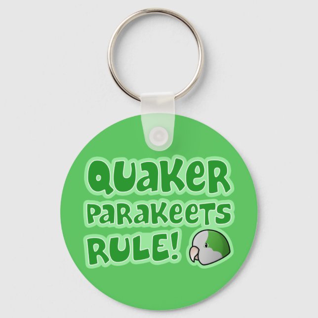 Chaveiro Regra de Periquitos Quaker (Frente)