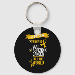 Chaveiro Regra do Cancer do Apêndice de Batimentos para aco