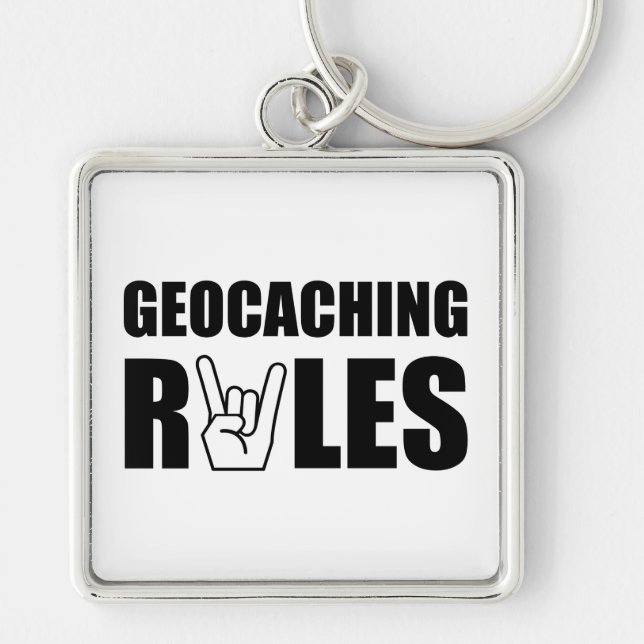 Chaveiro Regras de Geocaching (Frente)