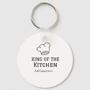 Chaveiro Rei do cozinhar do cozinheiro da cozinha adiciona 