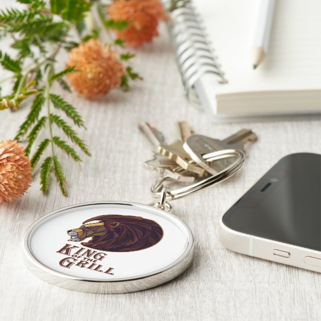 Chaveiro Rei do Grill (Lateral)