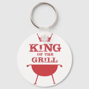Chaveiro Rei Do Grill, Vermelho