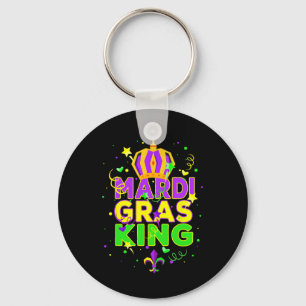 Chaveiro Rei do Mardi Gras Fantasia de Carnaval para Homens