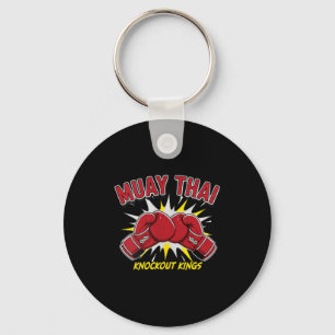 Chaveiro Rei do Nocaute do Muay Thai Luta de Boxe Luvas Ver