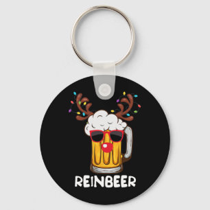 Chaveiro Reincerer Engraçado Reindeer Beer Bebendo De Natal
