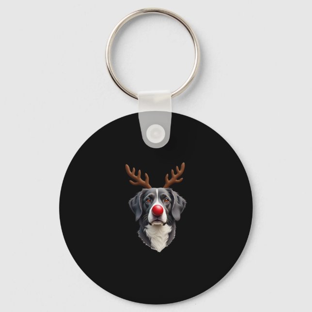 Chaveiro Reindeer Great Dane Christmas Great Dane Dog Mom D (Frente)