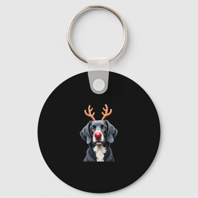 Chaveiro Reindeer Great Dane Christmas Great Dane Dog Mom D (Frente)