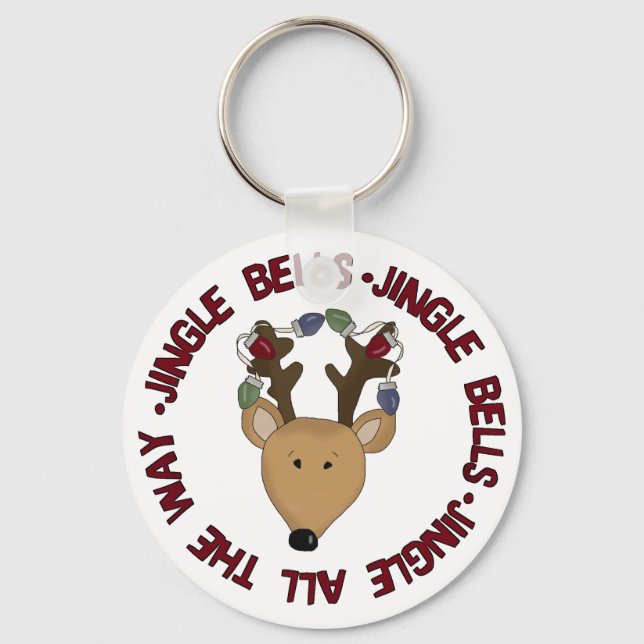 Chaveiro Reindeer Jingle Bells Camisetas e presentes (Frente)