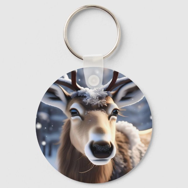 Chaveiro Reindeer Magic: Fechamento do Companheiro Leal de  (Frente)