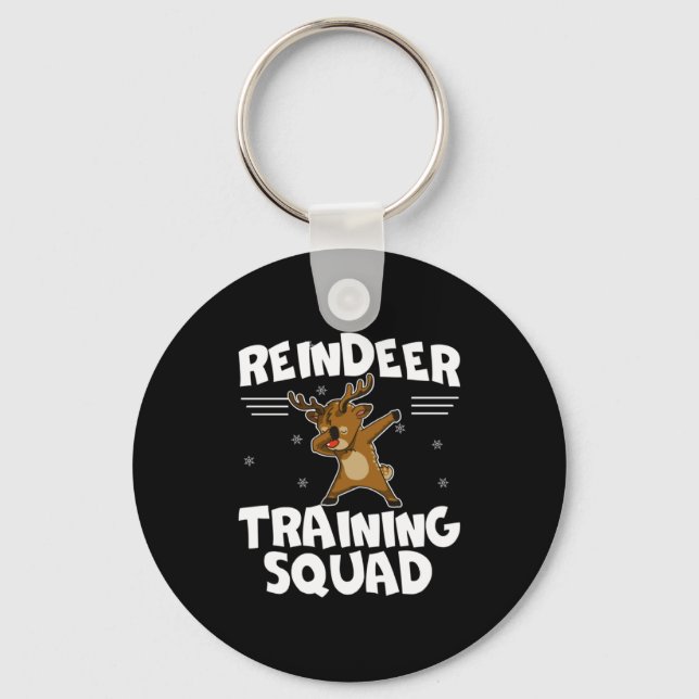 Chaveiro Reindeer Training Squad Deer Team Xmas Running New (Frente)