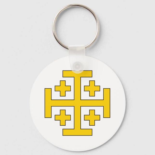 Chaveiro Reino de Jerusalém - símbolo keyring (Frente)