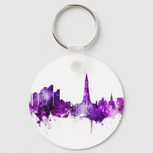 Chaveiro Reiquiavique Islândia Skyline Purple