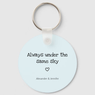 Chaveiro relação de longa distância eu sinto sua falta chav