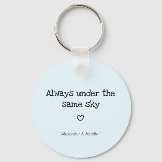 Chaveiro relação de longa distância eu sinto sua falta chav